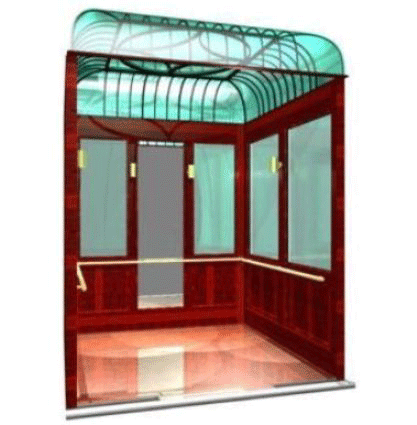 Atlantis Paradise Elevator Cab Interior 3D Rendering