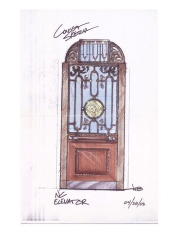 Niebaum-Coppola Winery Elevator Sketch