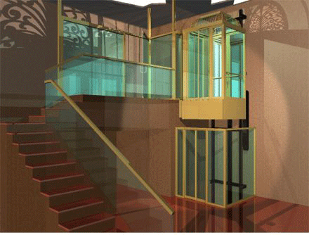 Ying Residence Elevator 3D Rendering