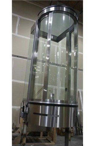 Round Glass Elevator Cab