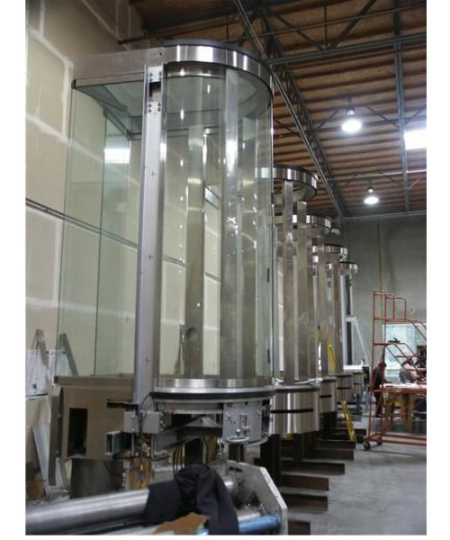 Round Glass Elevator Cabs